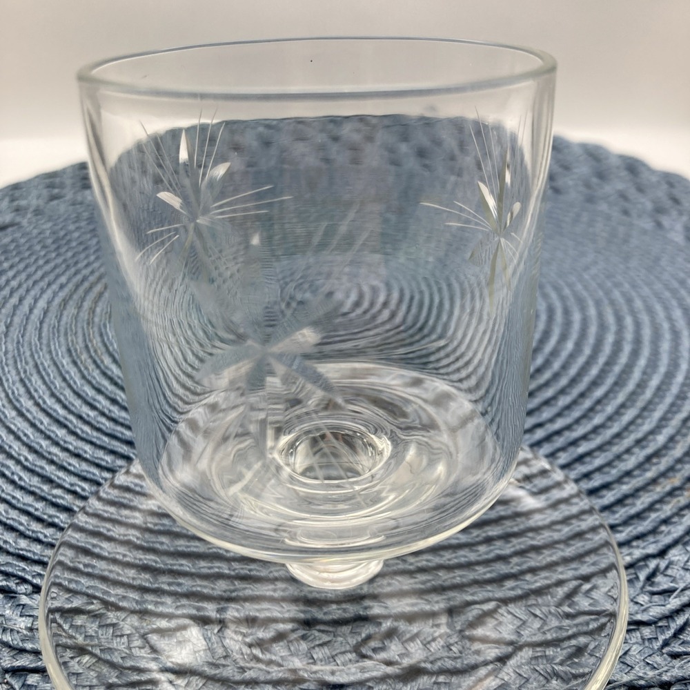 Crown Shaped Candle Holder Silver Toned Metal With Crystal Beads Etched Glass - Picture 6 of 6